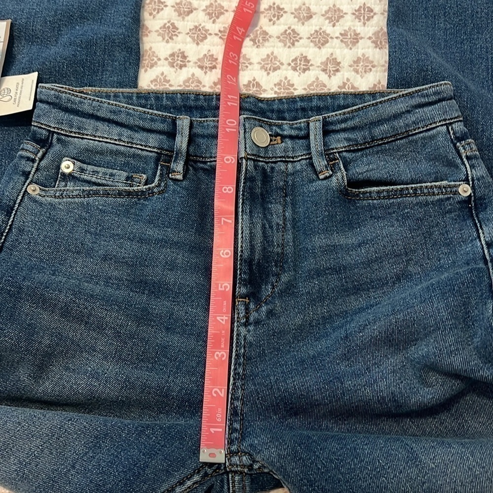 Massimo Dutti High Rise Straight Leg Ankle Jeans NWT US 2 - Picture 10 of 13